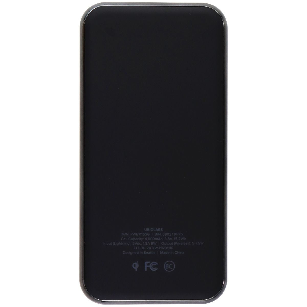 ubiolabs 4,000mAh Portable Wireless Charger for iPhone & Apple Watch - Black Cell Phone - Chargers & Cradles ubiolabs - Simple Cell Bulk Wholesale Pricing - USA Seller