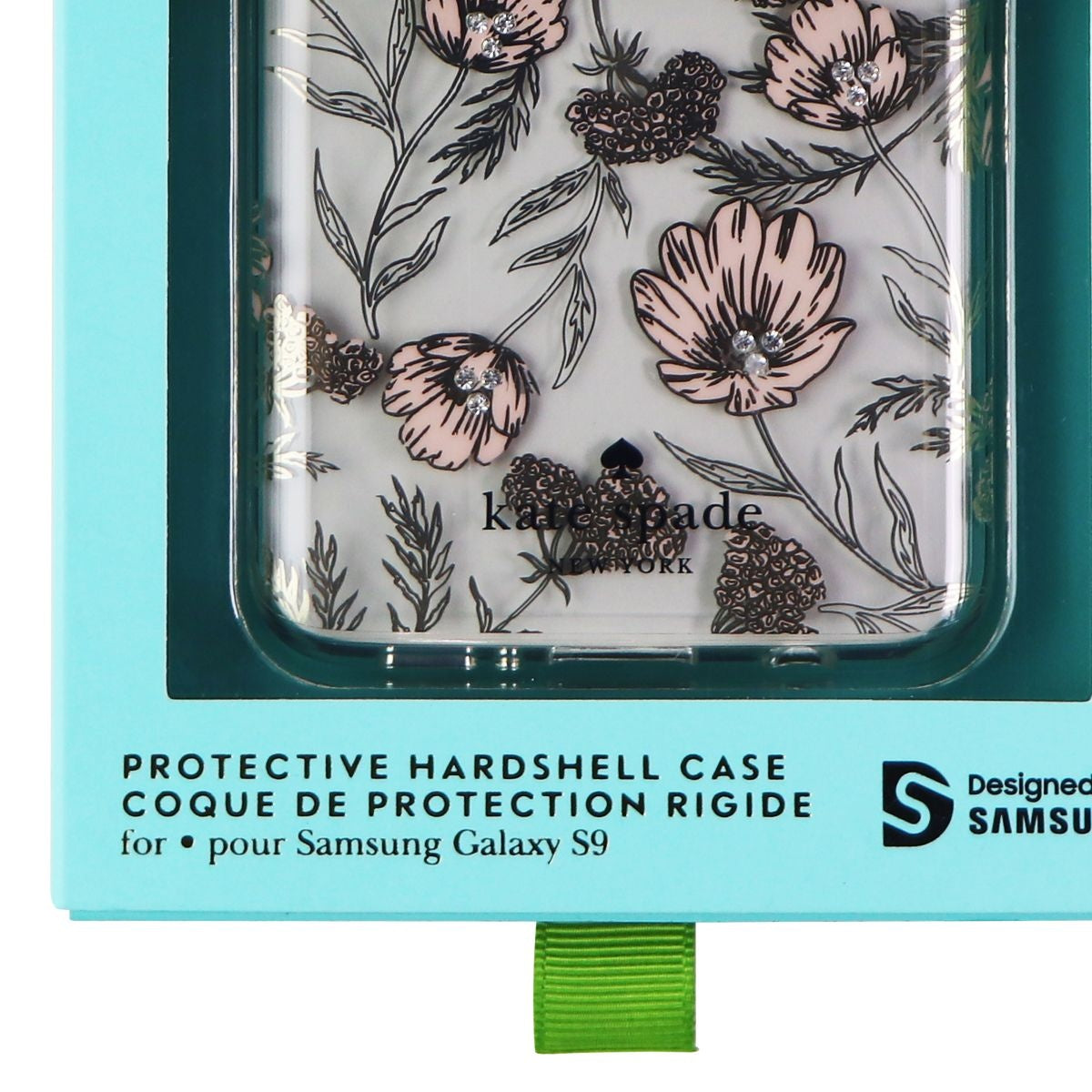 Kate Spade Protective Hardshell Case for Galaxy S9 - Blossom Pink/Gold Gems Cell Phone - Cases, Covers & Skins Kate Spade - Simple Cell Bulk Wholesale Pricing - USA Seller