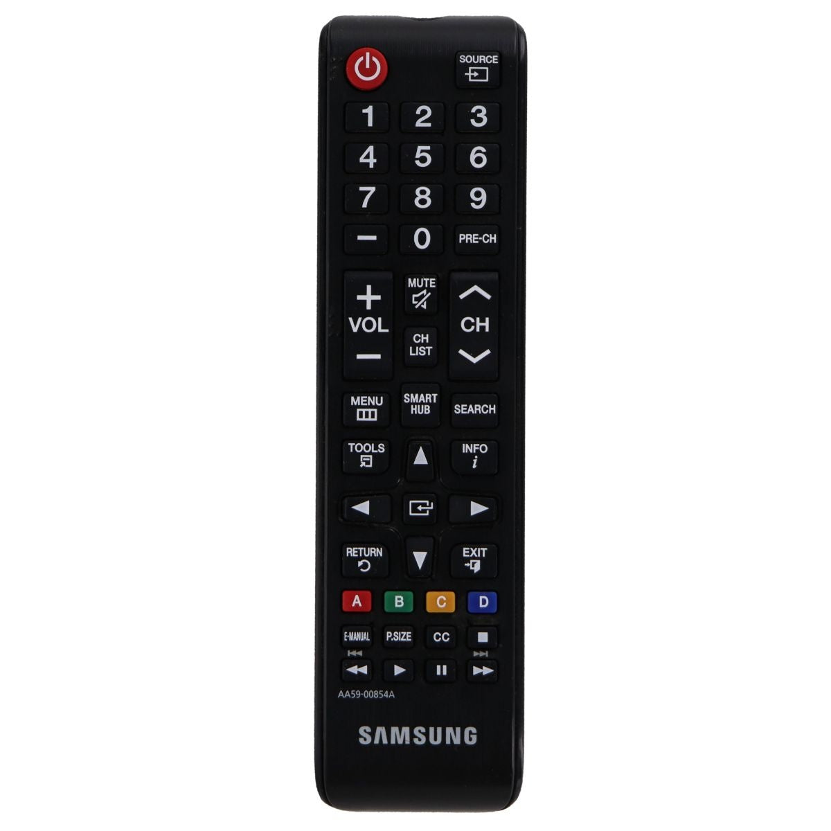 Samsung Remote Control (AA59-00854A) for Select Samsung TVs - Black TV, Video & Audio Accessories - Remote Controls Samsung - Simple Cell Bulk Wholesale Pricing - USA Seller
