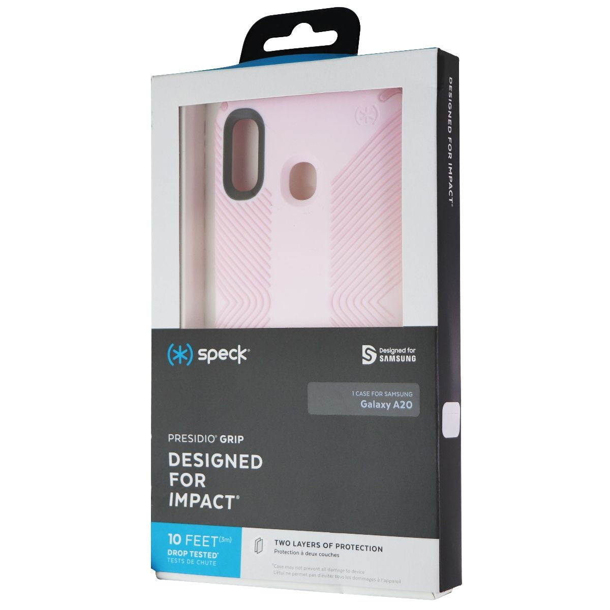 Speck Presidio Grip Series Case for Galaxy A20 - Ballet Pink/Ribbon Pink Cell Phone - Cases, Covers & Skins Speck - Simple Cell Bulk Wholesale Pricing - USA Seller