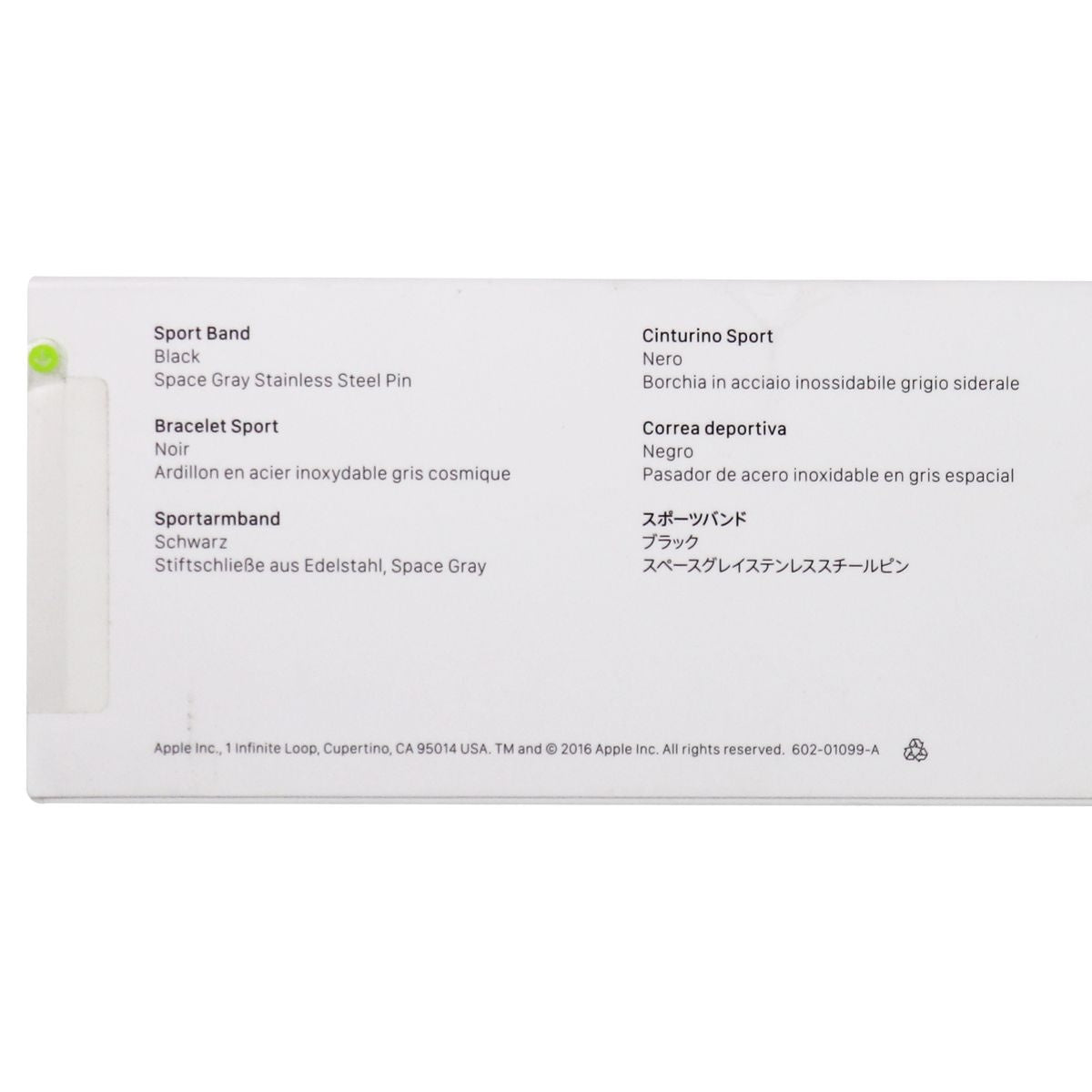 Apple 38mm Sport Band with Space Gray Stainless Steel Pin for 38 & 40mm - Black Smart Watch Accessories - Watch Bands Apple - Simple Cell Bulk Wholesale Pricing - USA Seller