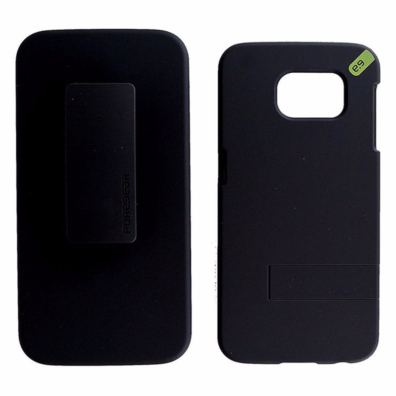 PureGear HIP+ Series Hard Case with Holster for Samsung Galaxy S6 - Black/Green Cell Phone - Cases, Covers & Skins PureGear - Simple Cell Bulk Wholesale Pricing - USA Seller