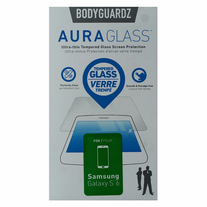 BodyGuardz AuraGlass Tempered Glass Screen Protector for Samsung Galaxy S6 Cell Phone - Screen Protectors BODYGUARDZ - Simple Cell Bulk Wholesale Pricing - USA Seller