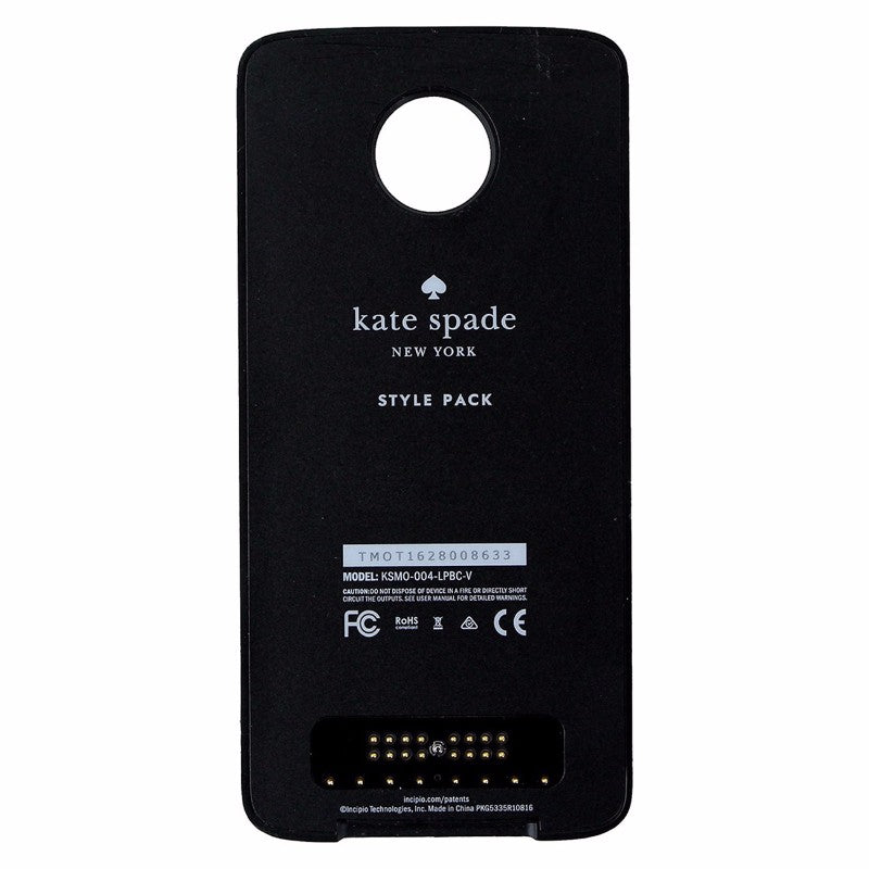 Kate Spade Style Pack Mod for Motorola Moto Z / Moto Z Force - Black/White Dots Cell Phone - Cases, Covers & Skins Kate Spade - Simple Cell Bulk Wholesale Pricing - USA Seller