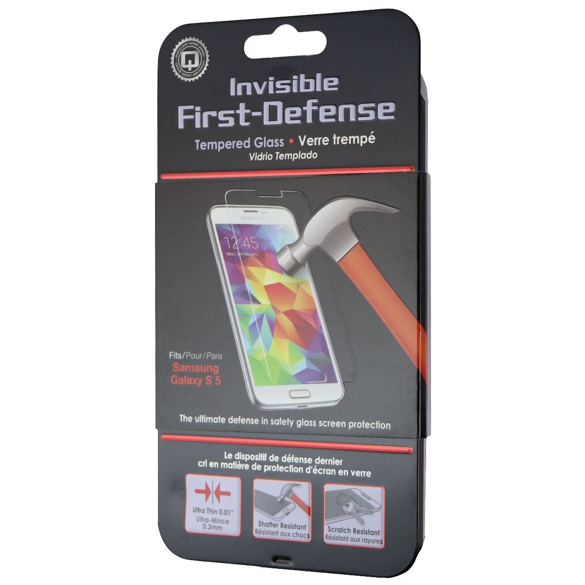 Qmadix Invisible First-Defense Tempered Glass for Samsung Galaxy S5 - Clear Cell Phone - Screen Protectors Qmadix - Simple Cell Bulk Wholesale Pricing - USA Seller