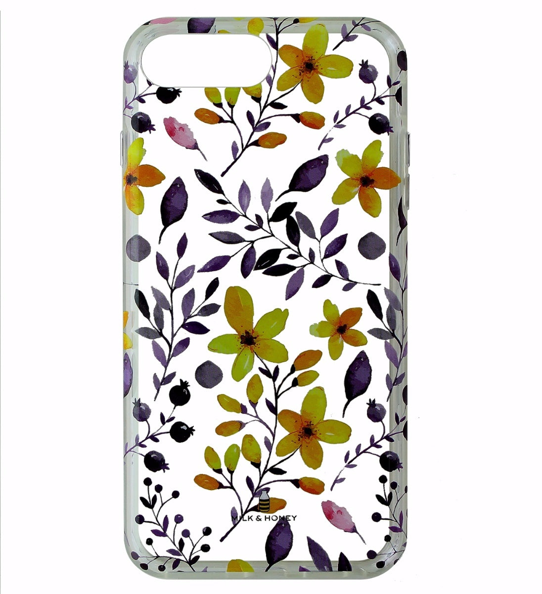 Milk and Honey Floral Case for Apple iPhone 7 Plus / 6s Plus - Clear / Flowers Cell Phone - Cases, Covers & Skins Milk & Honey - Simple Cell Bulk Wholesale Pricing - USA Seller