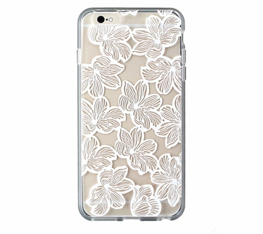 Sonix Clear Coat Hybrid Case for iPhone 6s Plus / 6 Plus - Clear / White Flowers Cell Phone - Cases, Covers & Skins Sonix - Simple Cell Bulk Wholesale Pricing - USA Seller