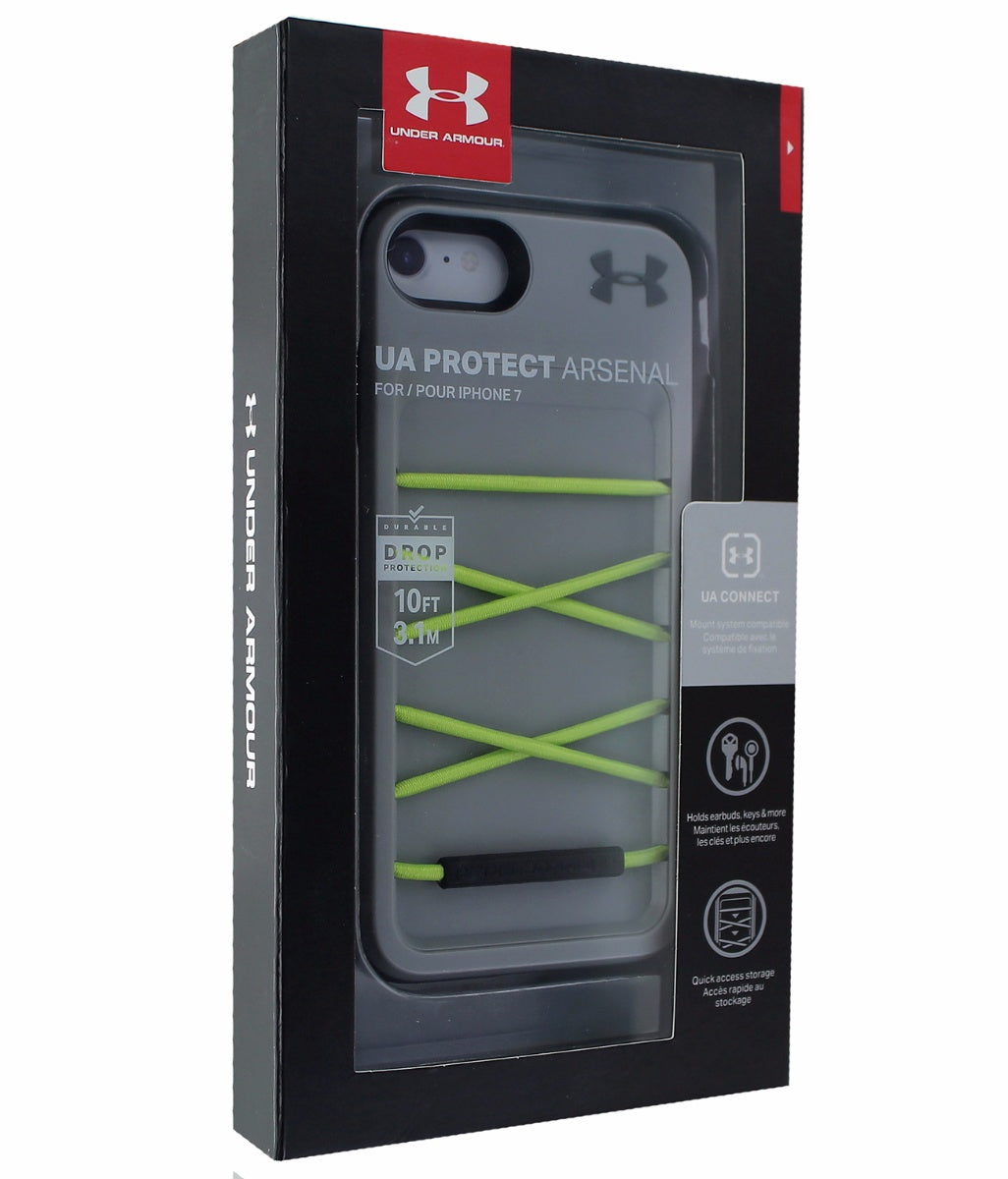 Under Armour Arsenal Series Wallet/Storage Case for iPhone 7 - Gray / Green Under Armour Arsenal Series Wallet/Storage Case for iPhone 7 - Gray / Green
