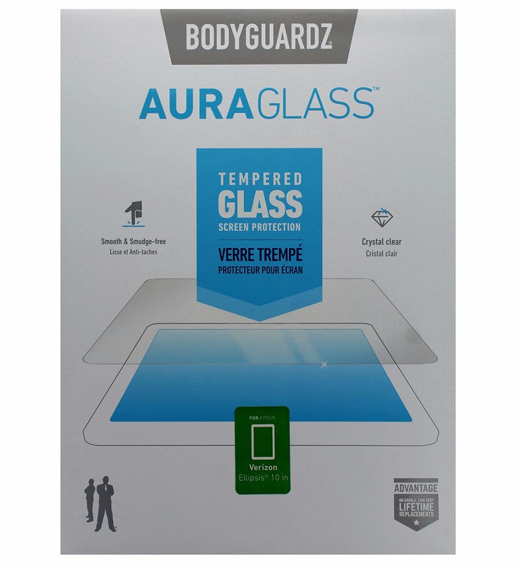 BodyGuardz Aura Glass Tempered Glass Screen Protector for Ellipsis 10 - Clear Cell Phone - Screen Protectors BODYGUARDZ - Simple Cell Bulk Wholesale Pricing - USA Seller
