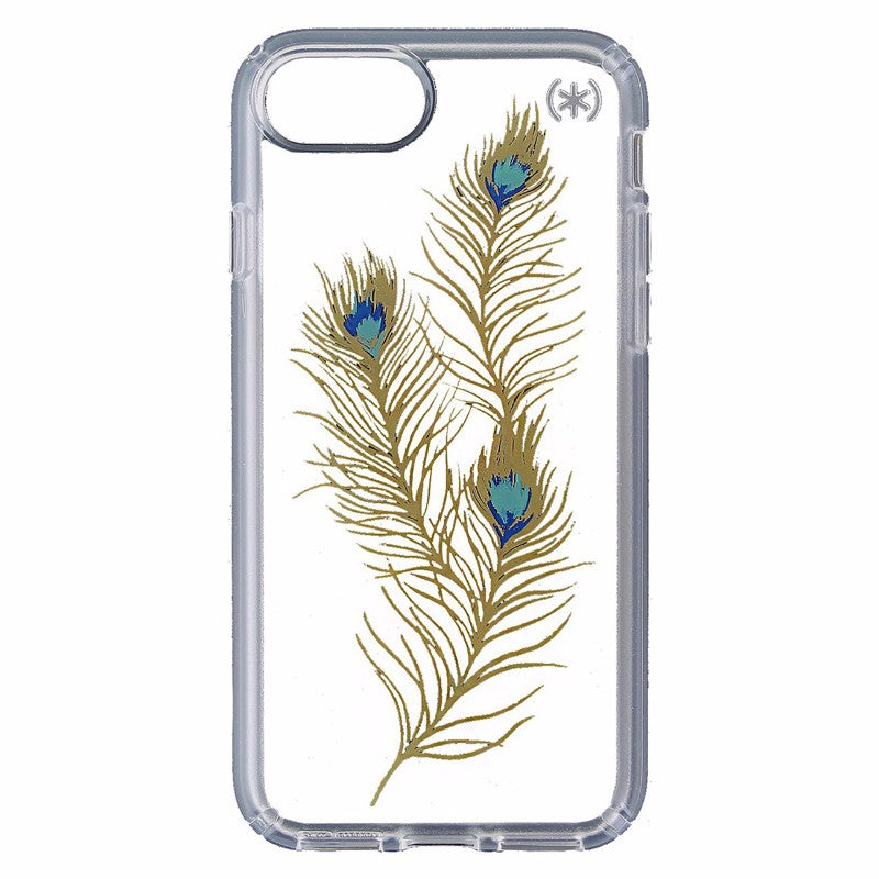 Speck Presidio Clear Print Hybrid Case for Apple iPhone 7 - Clear / Gold Feather Cell Phone - Cases, Covers & Skins Speck - Simple Cell Bulk Wholesale Pricing - USA Seller