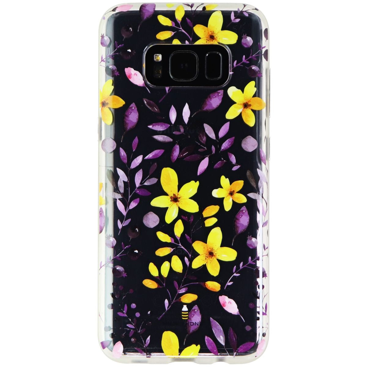 Milk and Honey Hybrid Case Cover Samsung Galaxy S8 - Clear/Purple/Yellow Flowers Cell Phone - Cases, Covers & Skins Milk & Honey - Simple Cell Bulk Wholesale Pricing - USA Seller