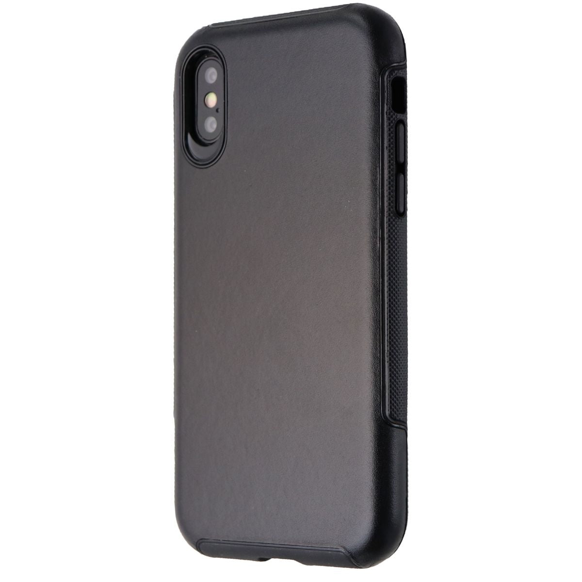 Verizon Genuine Leather Hard Case for Apple iPhone Xs and iPhone X Black