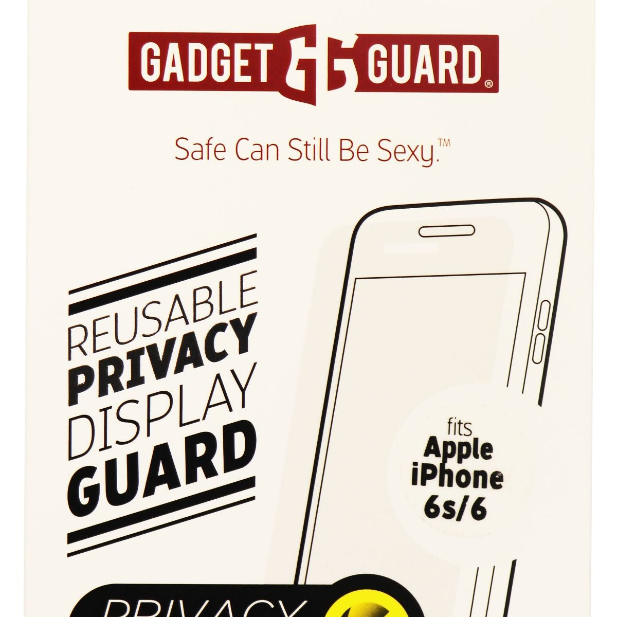 Gadget Guard Shadow Privacy Tempered Glass for iPhone 8 7 6s - Tinted/Black Cell Phone - Screen Protectors Gadget Guard - Simple Cell Bulk Wholesale Pricing - USA Seller