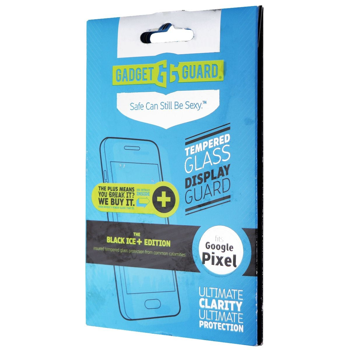 Gadget Guard (Black Ice+) Tempered Glass Screen Protector for Google Pixel Cell Phone - Screen Protectors Gadget Guard - Simple Cell Bulk Wholesale Pricing - USA Seller