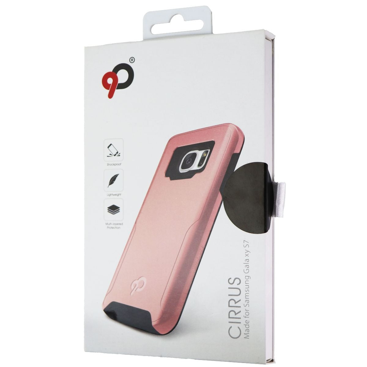 Nimbus9 Cirrus Phone Case for Samsung Galaxy S7 - Rose Gold on Gray Cell Phone - Cases, Covers & Skins Nimbus9 - Simple Cell Bulk Wholesale Pricing - USA Seller