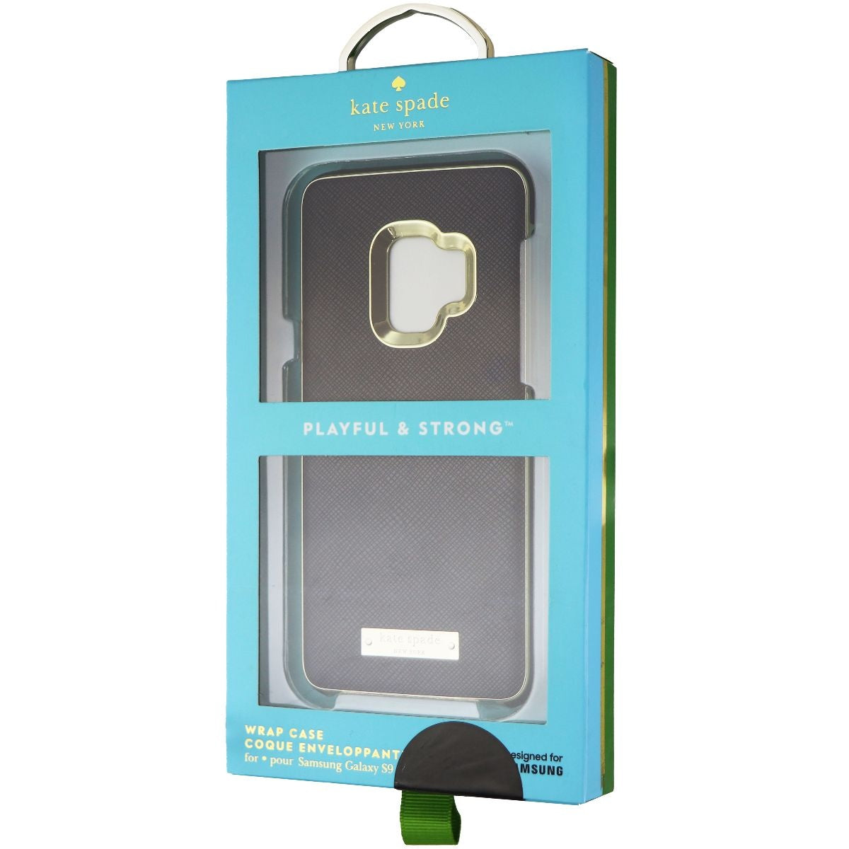 Kate Spade New York (KSSA-045-SBLK) Wrap Case for Samsung Galaxy S9 - Black Cell Phone - Cases, Covers & Skins Kate Spade - Simple Cell Bulk Wholesale Pricing - USA Seller