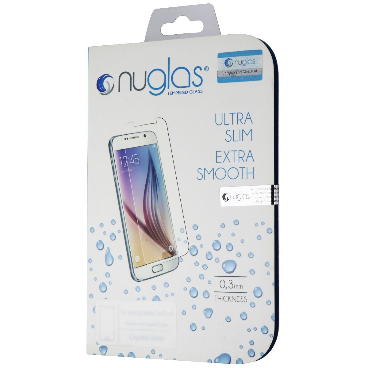 Nuglas Ultra Slim Tempered Glass for Samsung Galaxy Core Prime - Clear Cell Phone - Screen Protectors Nuglas - Simple Cell Bulk Wholesale Pricing - USA Seller