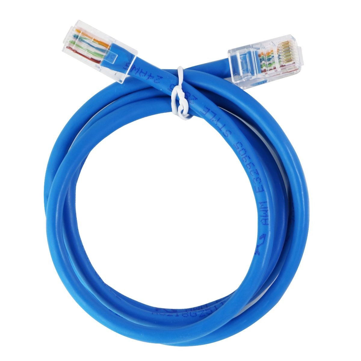 3.3-Foot CAT 5E Ethernet Patch Cable (24-AWG) - Blue Ethernet Cables (RJ-45, 8P8C) Unbranded - Simple Cell Bulk Wholesale Pricing - USA Seller