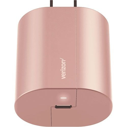 Verizon 27W Fast Charge Single USB-C (Type C) Wall Charging Adapter - Rosegold Cell Phone - Chargers & Cradles Verizon - Simple Cell Bulk Wholesale Pricing - USA Seller