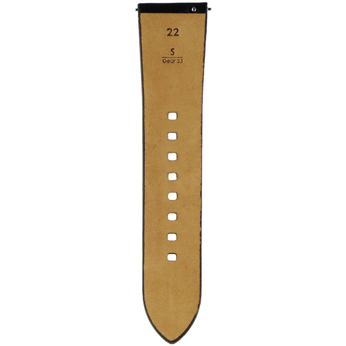 Samsung 22mm Adjusting Strap for Gear S3 Classic - Black Leather/Small Smart Watch Accessories - Watch Bands Samsung - Simple Cell Bulk Wholesale Pricing - USA Seller