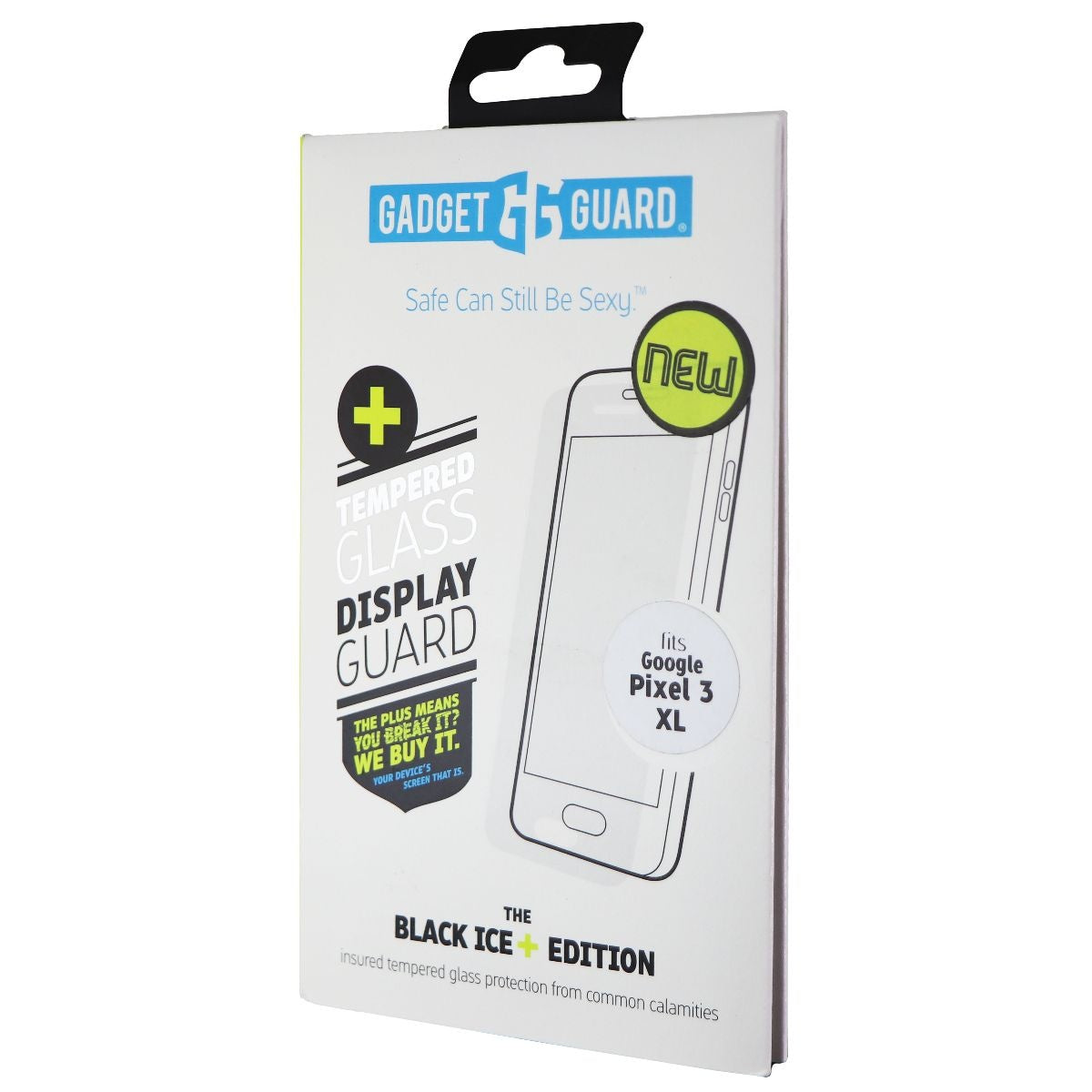Gadget Guard (Black Ice+) Tempered Glass Screen Protector for Google Pixel 3 XL Cell Phone - Screen Protectors Gadget Guard - Simple Cell Bulk Wholesale Pricing - USA Seller