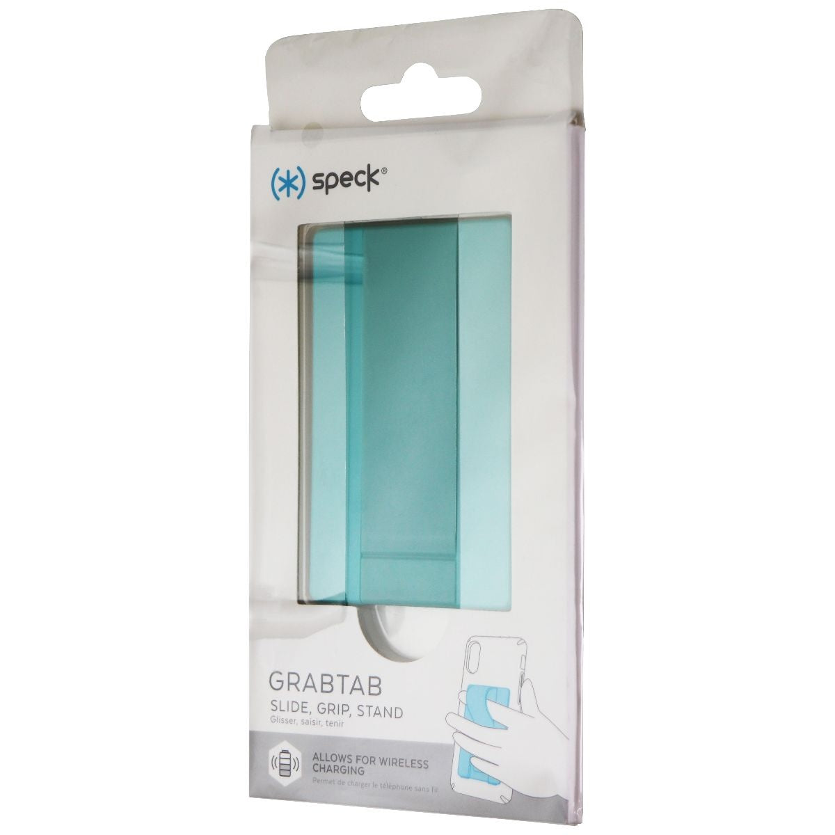 Speck GrabTab Cell Phone Holder and Stand - Caicos Teal/Jet Ski Teal Cell Phone - Mounts & Holders Speck - Simple Cell Bulk Wholesale Pricing - USA Seller
