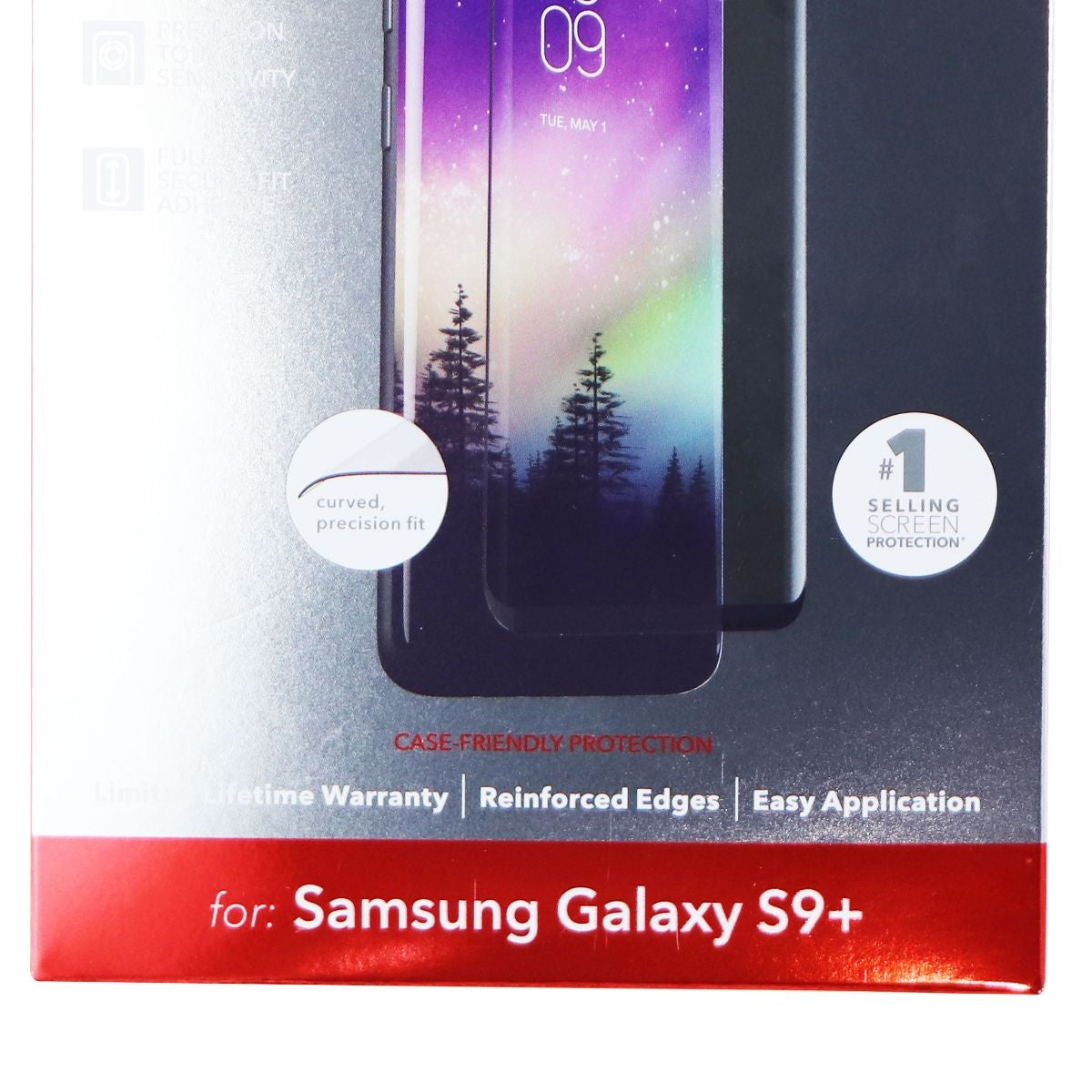 ZAGG Glass Curve Elite Tempered Glass Screen Protector for Galaxy (GS9+) - Clear Cell Phone - Screen Protectors Zagg - Simple Cell Bulk Wholesale Pricing - USA Seller