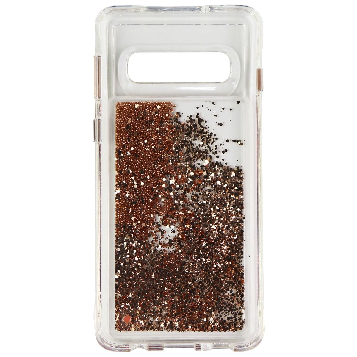 Case-Mate Waterfall Liquid Glitter Case for Samsung Galaxy S10 - Clear / Gold Cell Phone - Cases, Covers & Skins Case-Mate - Simple Cell Bulk Wholesale Pricing - USA Seller