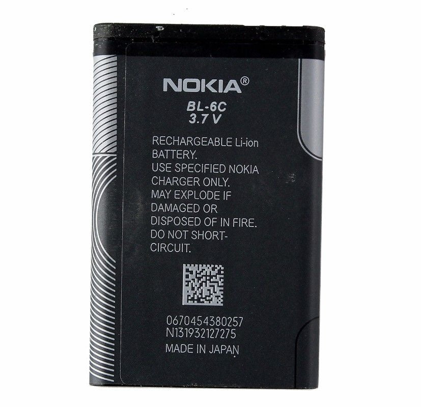 OEM Nokia BL-6c 1070mAh Replacement Battery for Nokia Devices Cell Phone - Batteries Nokia - Simple Cell Bulk Wholesale Pricing - USA Seller