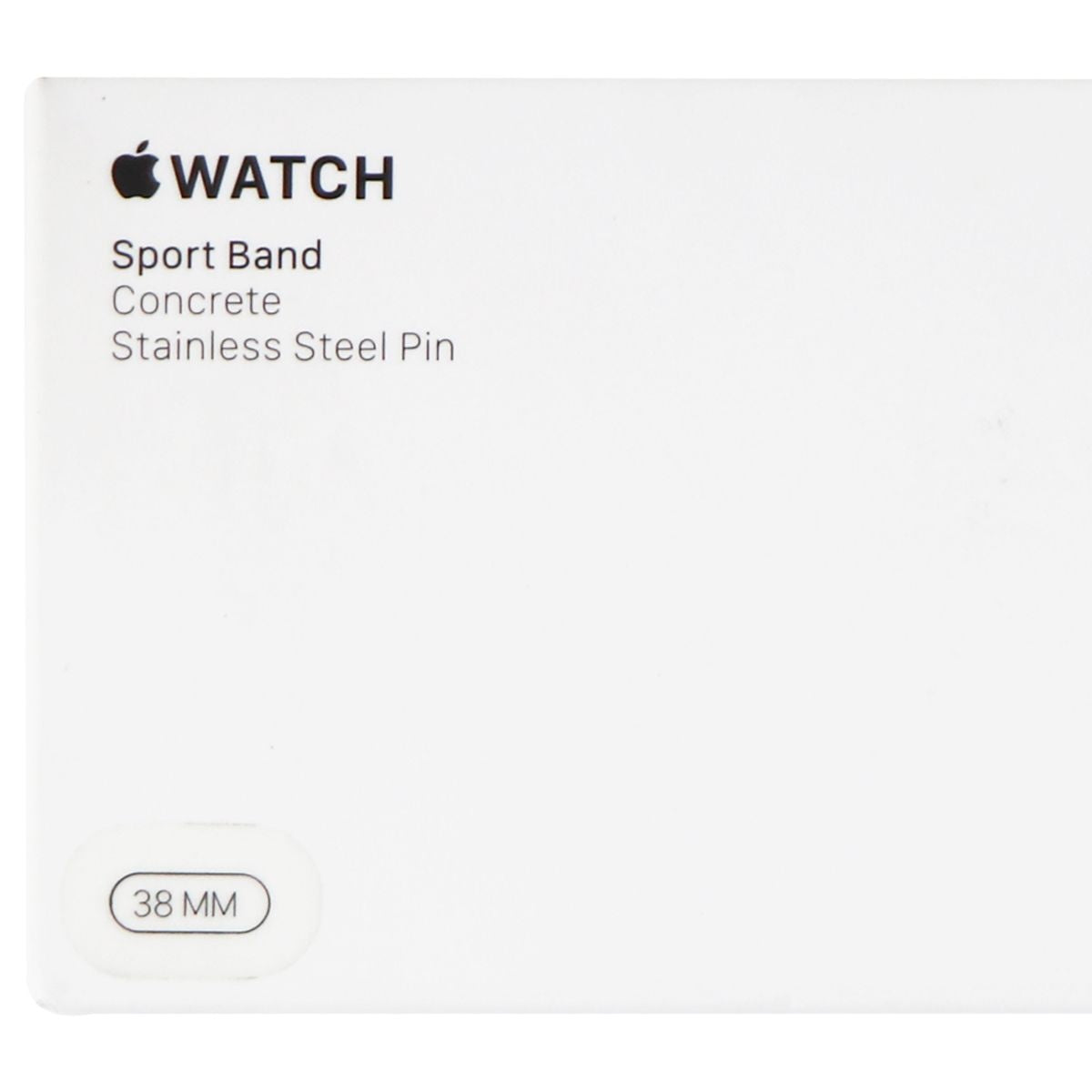 Apple Watch Sport Band (38mm) for Apple Watch Any Series 38mm & 40mm - Concrete Smart Watch Accessories - Watch Bands Apple - Simple Cell Bulk Wholesale Pricing - USA Seller