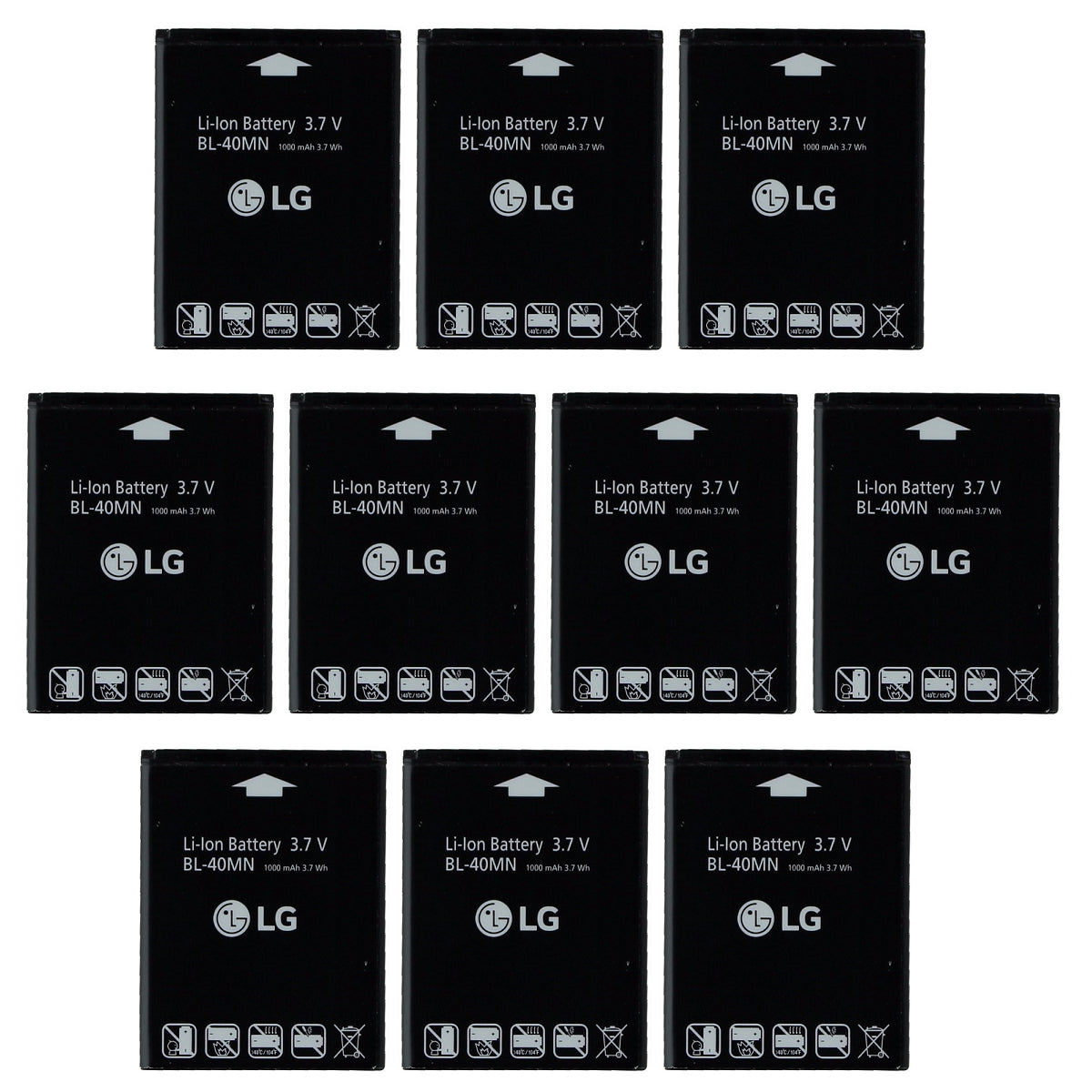KIT 10x LG BL-40MN 1000 mAh Replacement Battery for Xpression C395/Freedom UN272 Cell Phone - Batteries LG - Simple Cell Bulk Wholesale Pricing - USA Seller