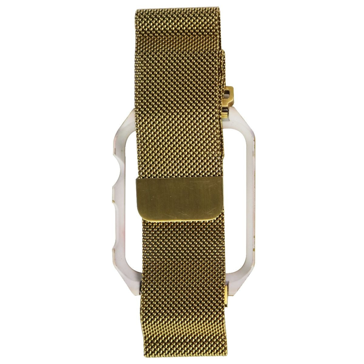 42mm Metal Frame Case + Mesh Band for Apple Watch 42mm Series 3 / 2 & 1 - Gold Smart Watch Accessories - Watch Bands Unbranded - Simple Cell Bulk Wholesale Pricing - USA Seller