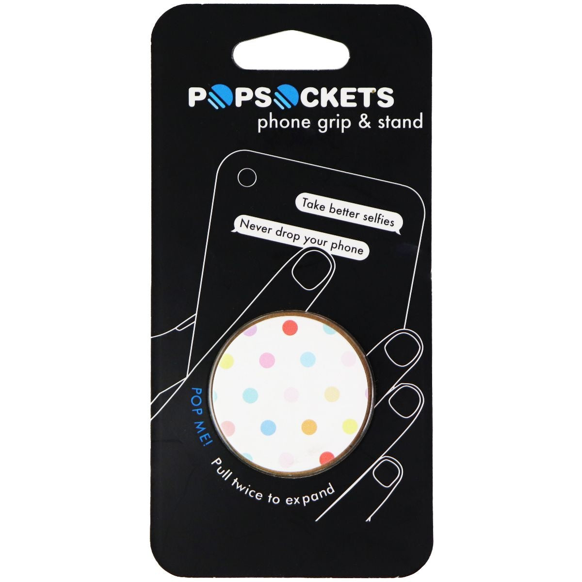 PopSockets Collapsible Grip & Stand for Phones and Tablets - Polka Multi Cell Phone - Mounts & Holders PopSockets - Simple Cell Bulk Wholesale Pricing - USA Seller