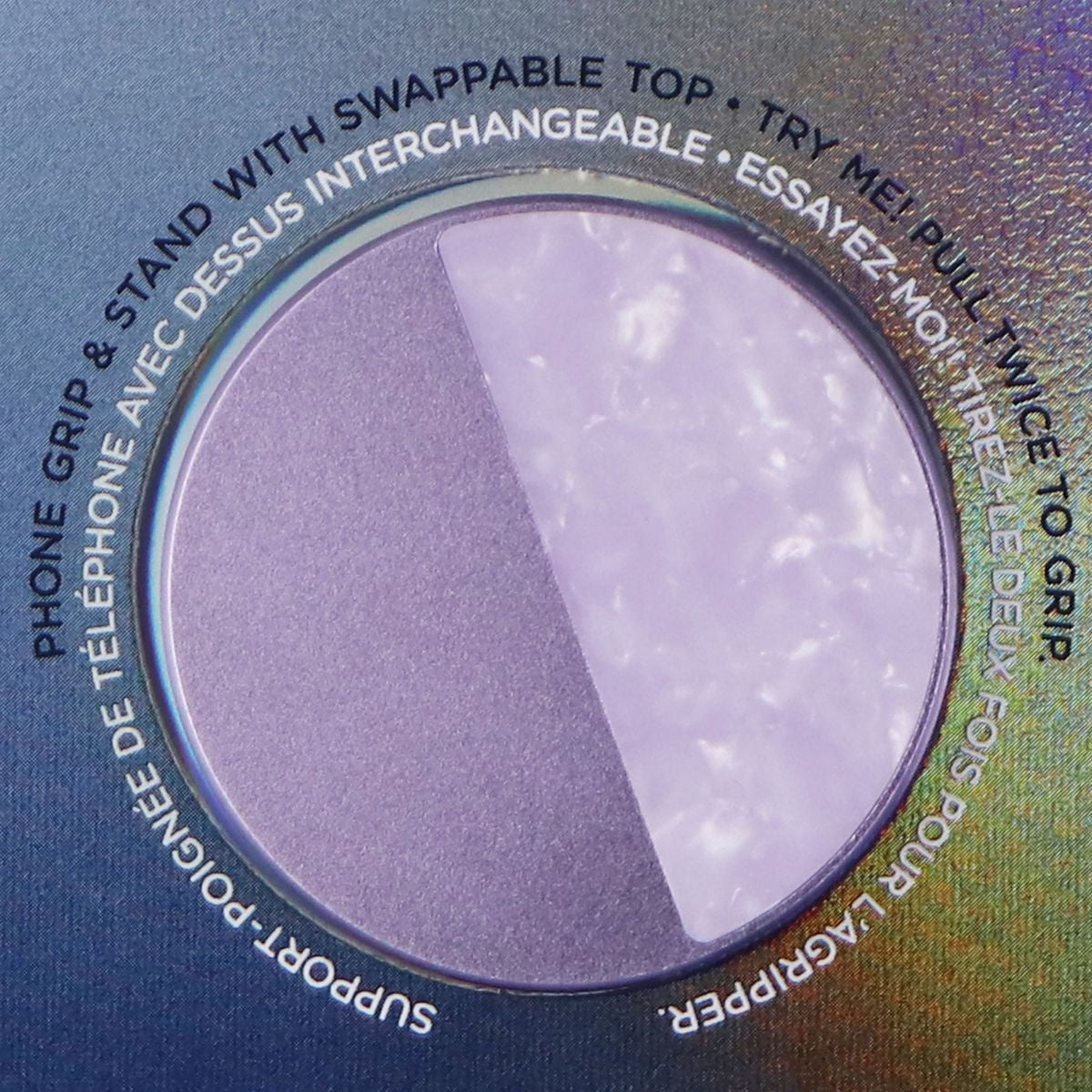 PopSockets PopGrip Luxe Swappable Grip for Phones & Tablets - Inlay Ace Lilac Cell Phone - Mounts & Holders PopSockets - Simple Cell Bulk Wholesale Pricing - USA Seller