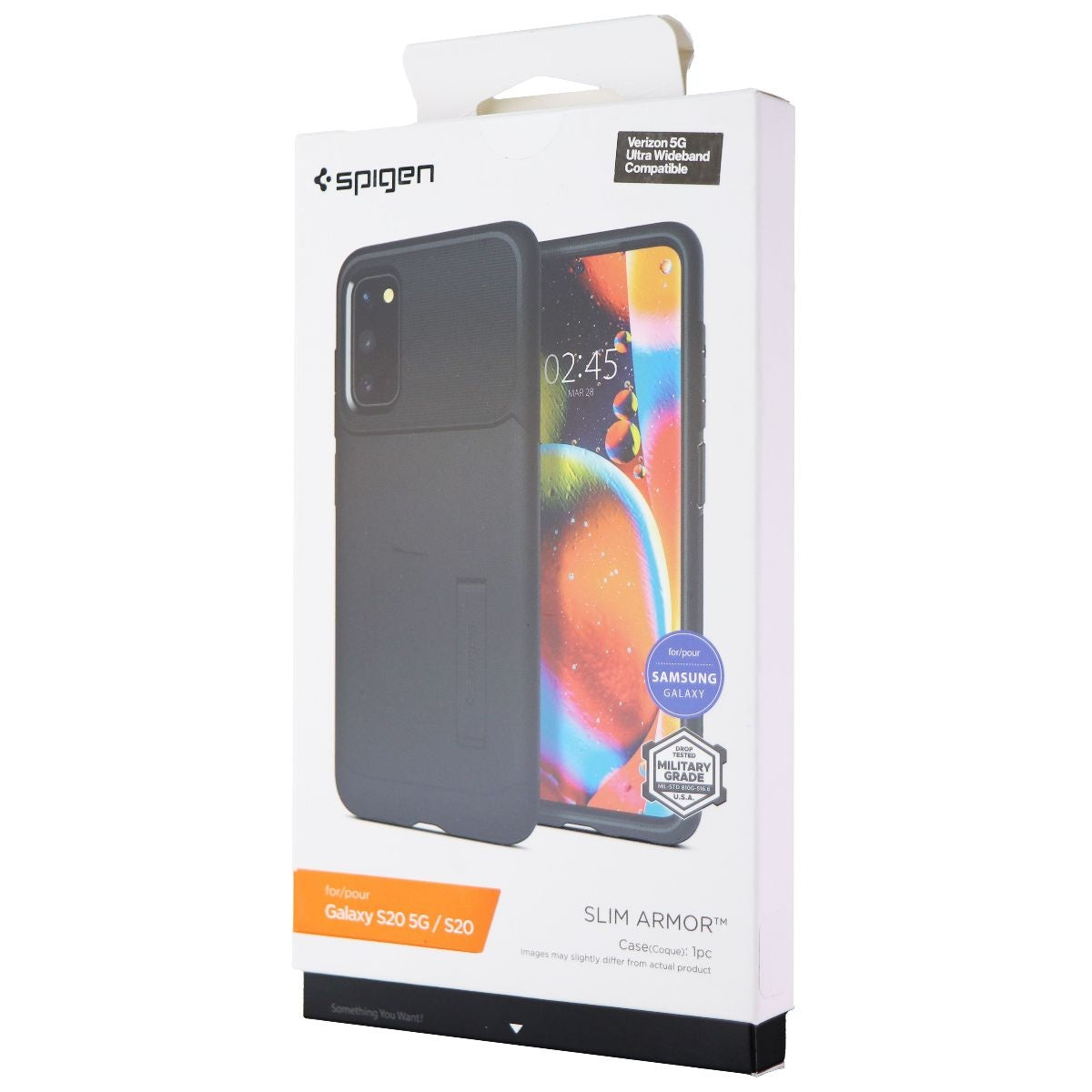 Spigen Slim Armor Dual Layer Case for Samsung Galaxy S20 / S20 5G - Black Cell Phone - Cases, Covers & Skins Spigen - Simple Cell Bulk Wholesale Pricing - USA Seller