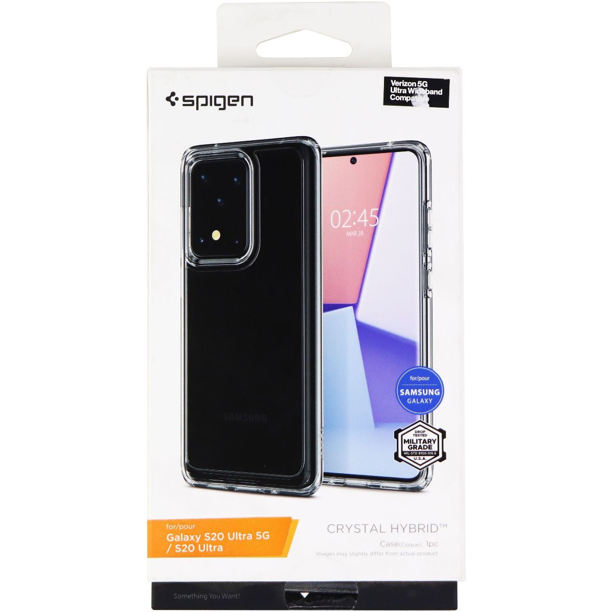 Spigen Crystal Hybrid Case for Samsung Galaxy S20 Ultra 5G / S20 Ultra - Clear Cell Phone - Cases, Covers & Skins Spigen - Simple Cell Bulk Wholesale Pricing - USA Seller