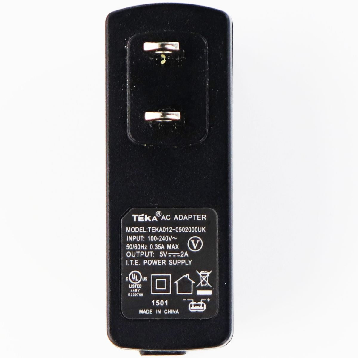 TEKA Power Supply AC Adapter with USB Port - Black - TEKA012-0502000UK Cell Phone - Chargers & Cradles Teka - Simple Cell Bulk Wholesale Pricing - USA Seller