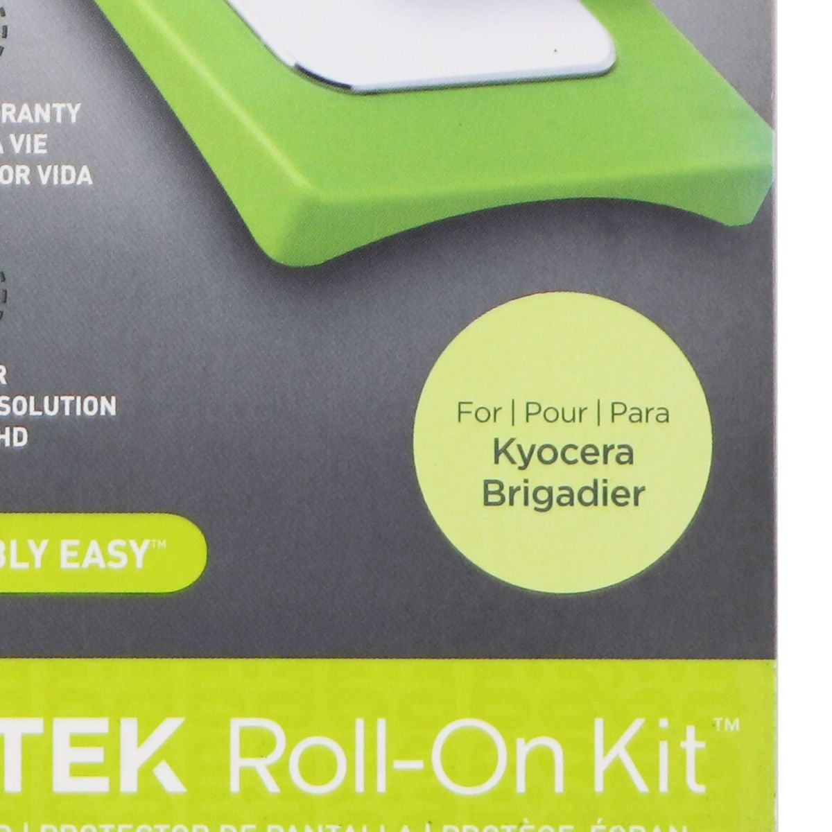 PureGear PureTEK Roll-On Screen Protector Kit for Kyocera Brigadier - Clear Cell Phone - Screen Protectors PureGear - Simple Cell Bulk Wholesale Pricing - USA Seller