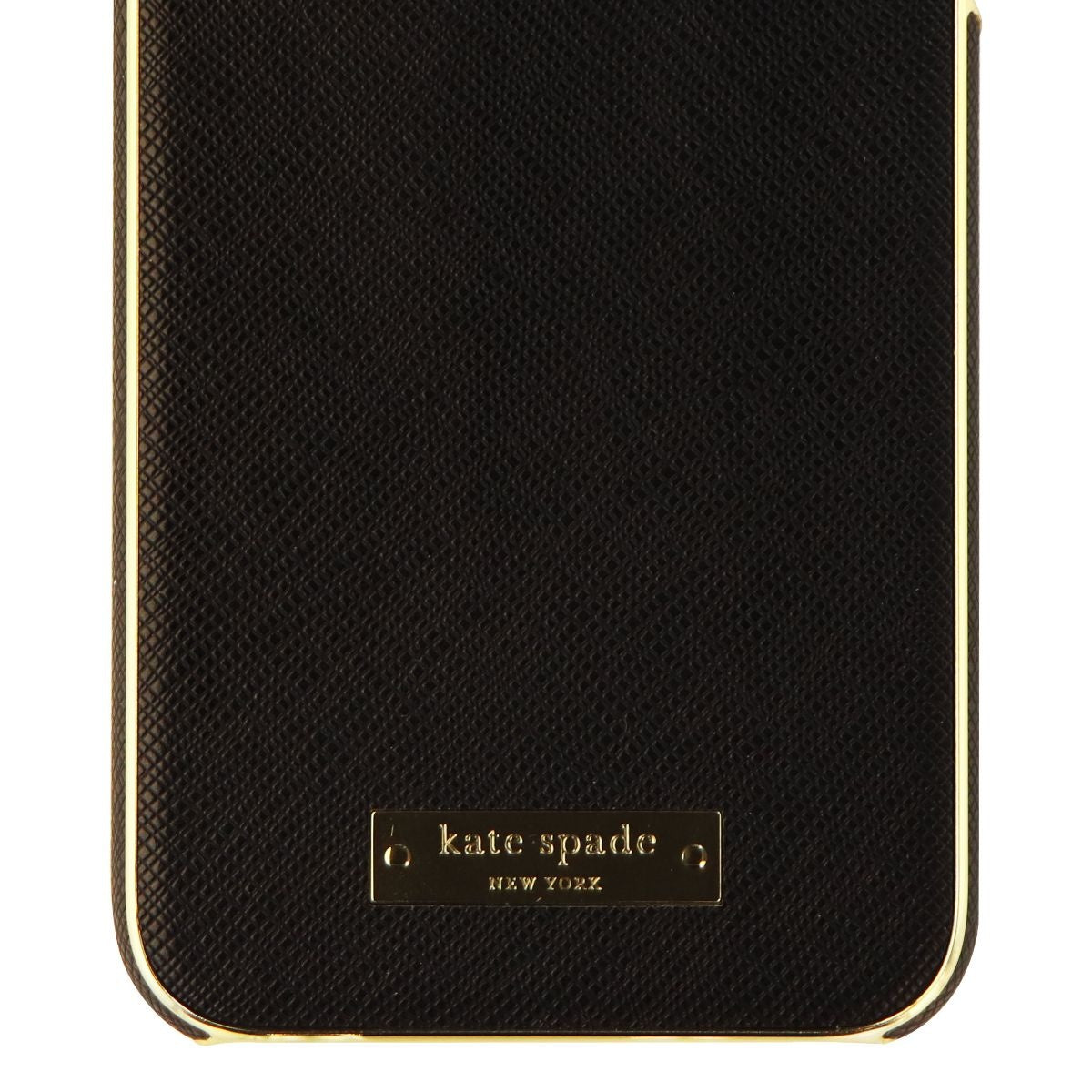 Kate Spade New York Wrap Hard Case for iPhone Xs & X - Black Saffiano/Gold Cell Phone - Cases, Covers & Skins Kate Spade - Simple Cell Bulk Wholesale Pricing - USA Seller