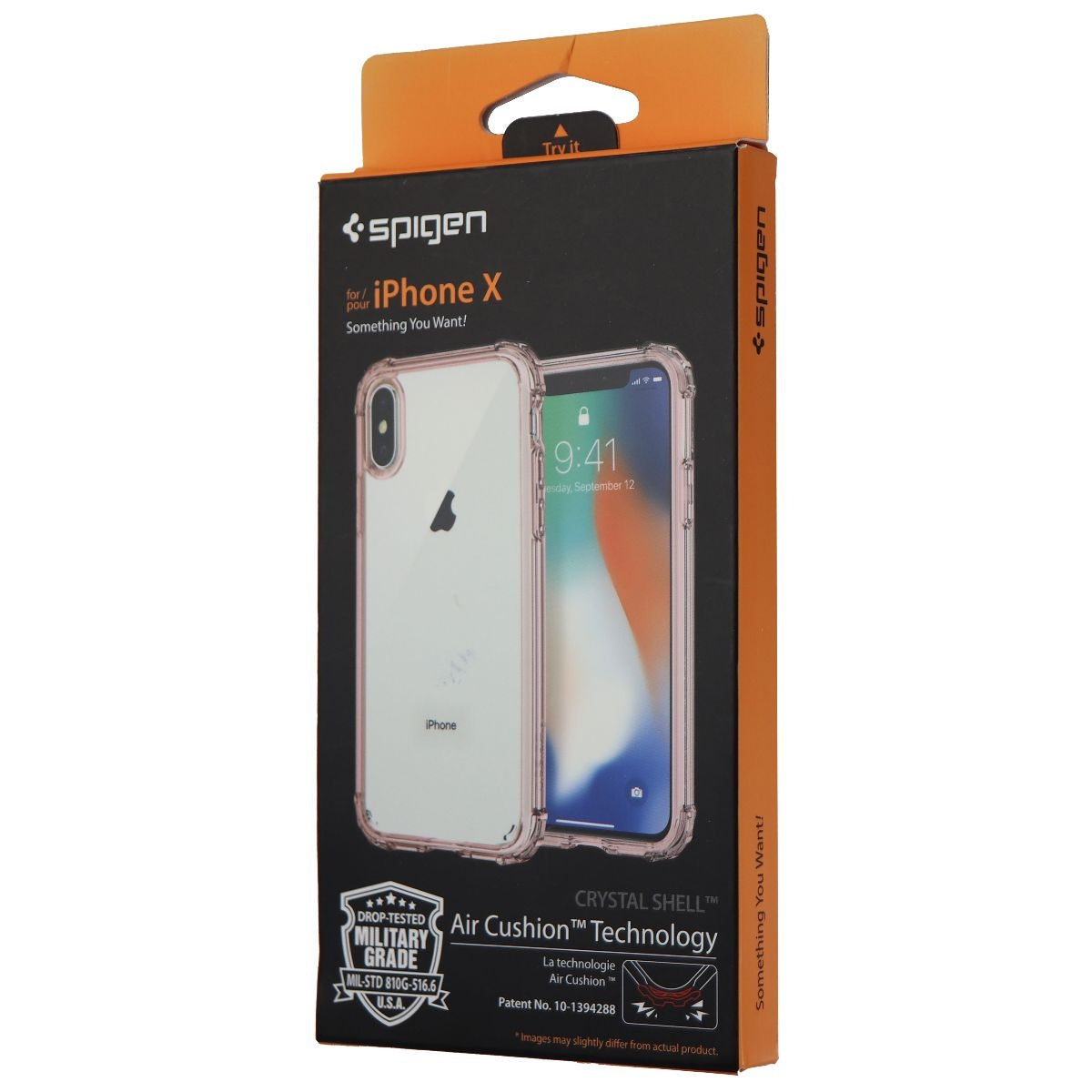 Spigen Crystal Shell Case for Apple iPhone XS / iPhone X - Rose Crystal Cell Phone - Cases, Covers & Skins Spigen - Simple Cell Bulk Wholesale Pricing - USA Seller