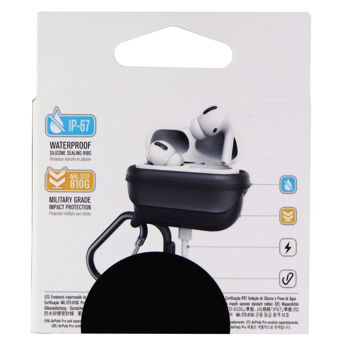 Catalyst Waterproof Case for AirPods Pro - Stealth Black iPod, Audio Player Accessories - Cases, Covers & Skins Catalyst - Simple Cell Bulk Wholesale Pricing - USA Seller