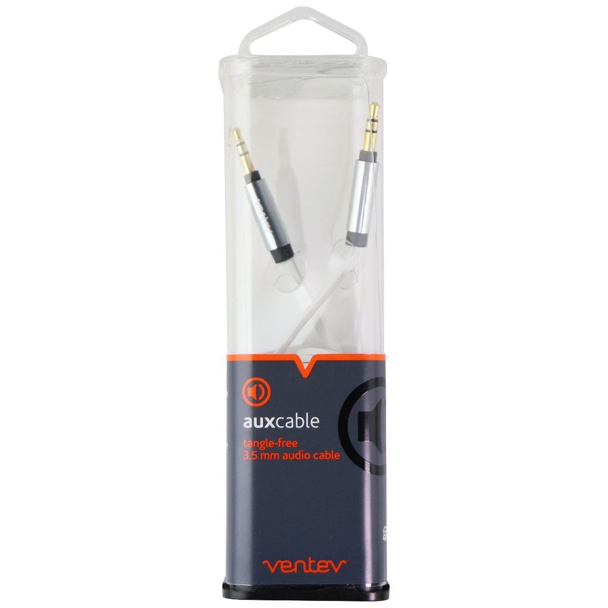 Ventev (542907) 4Ft Audio & Music Aux Cable - White Cell Phone - Cables & Adapters Ventev - Simple Cell Bulk Wholesale Pricing - USA Seller