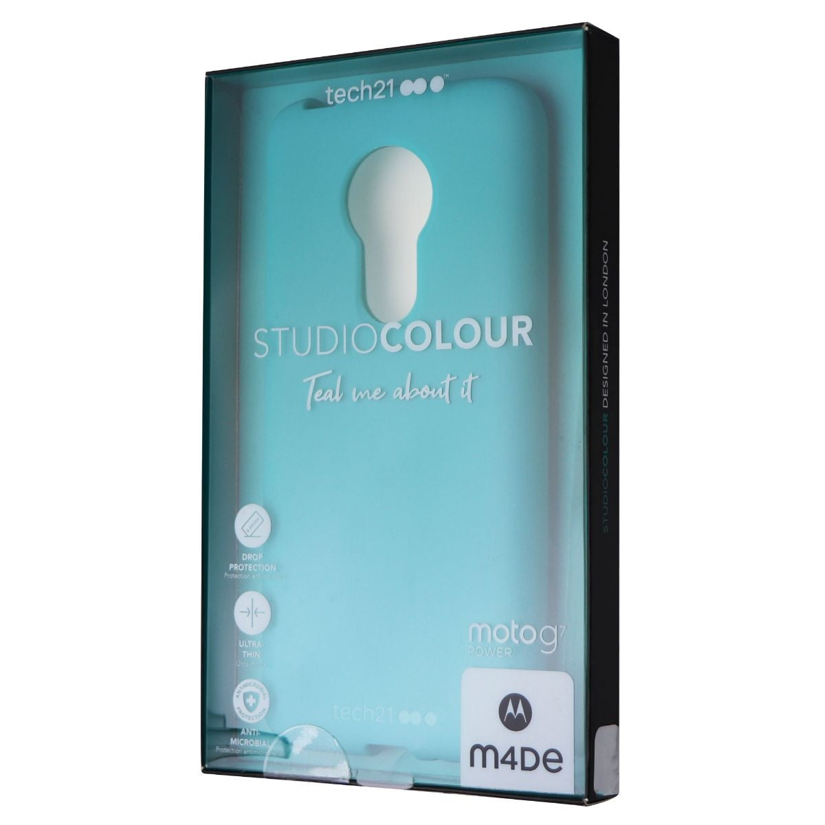 Tech21 Studio Colour Series Gel Case for Motorola Moto G7 Power - Teal Cell Phone - Cases, Covers & Skins Tech21 - Simple Cell Bulk Wholesale Pricing - USA Seller