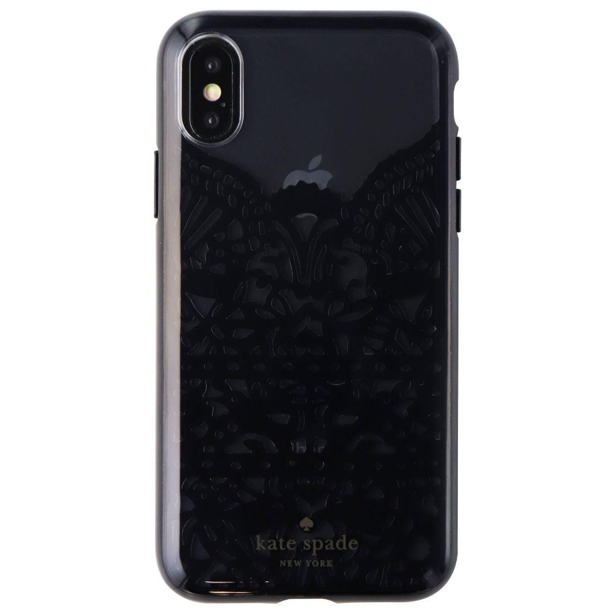 Kate Spade New York Lace Cage Series Case for iPhone X 10 - Black Lace Cell Phone - Cases, Covers & Skins Kate Spade - Simple Cell Bulk Wholesale Pricing - USA Seller