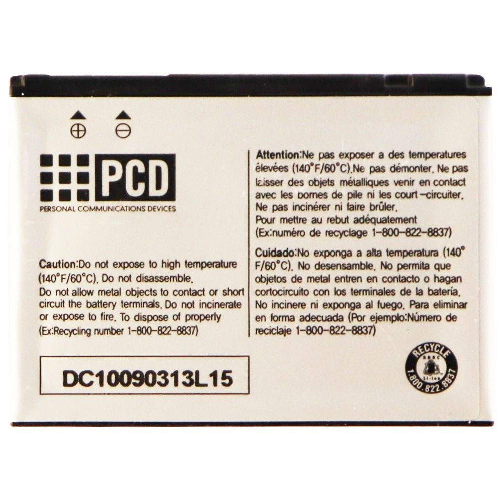 PCD BTR8999B 3.7v 1100mAh Lithium Ion Battery for PCD Devices - Silver Cell Phone - Batteries PCD - Simple Cell Bulk Wholesale Pricing - USA Seller
