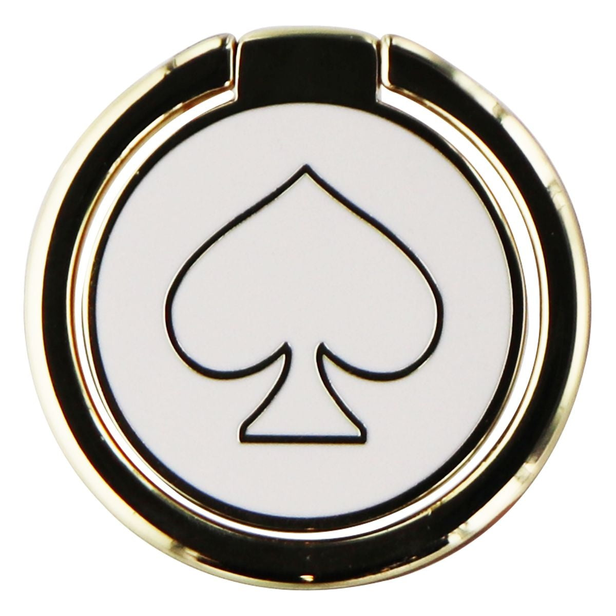 Kate Spade New York Attachable Stability Ring for Phones and Cases - Gold/White Cell Phone - Mounts & Holders Kate Spade - Simple Cell Bulk Wholesale Pricing - USA Seller