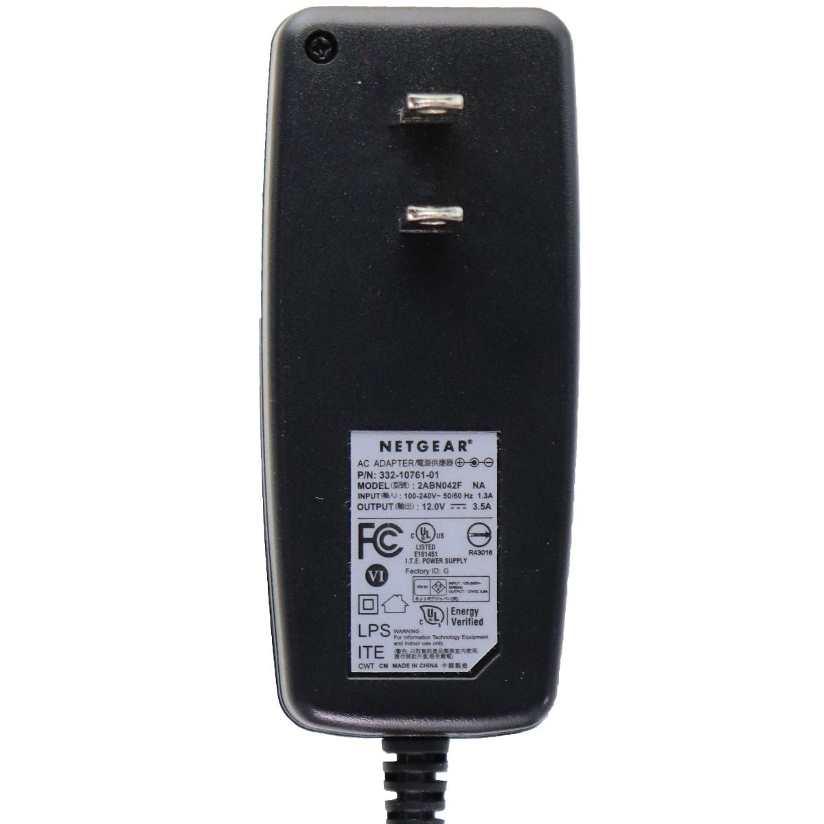 Netgear (12V/3.5A) AC Adapter Power Supply - Black (2ABN042F) Multipurpose Batteries & Power - Multipurpose AC to DC Adapters Netgear - Simple Cell Bulk Wholesale Pricing - USA Seller