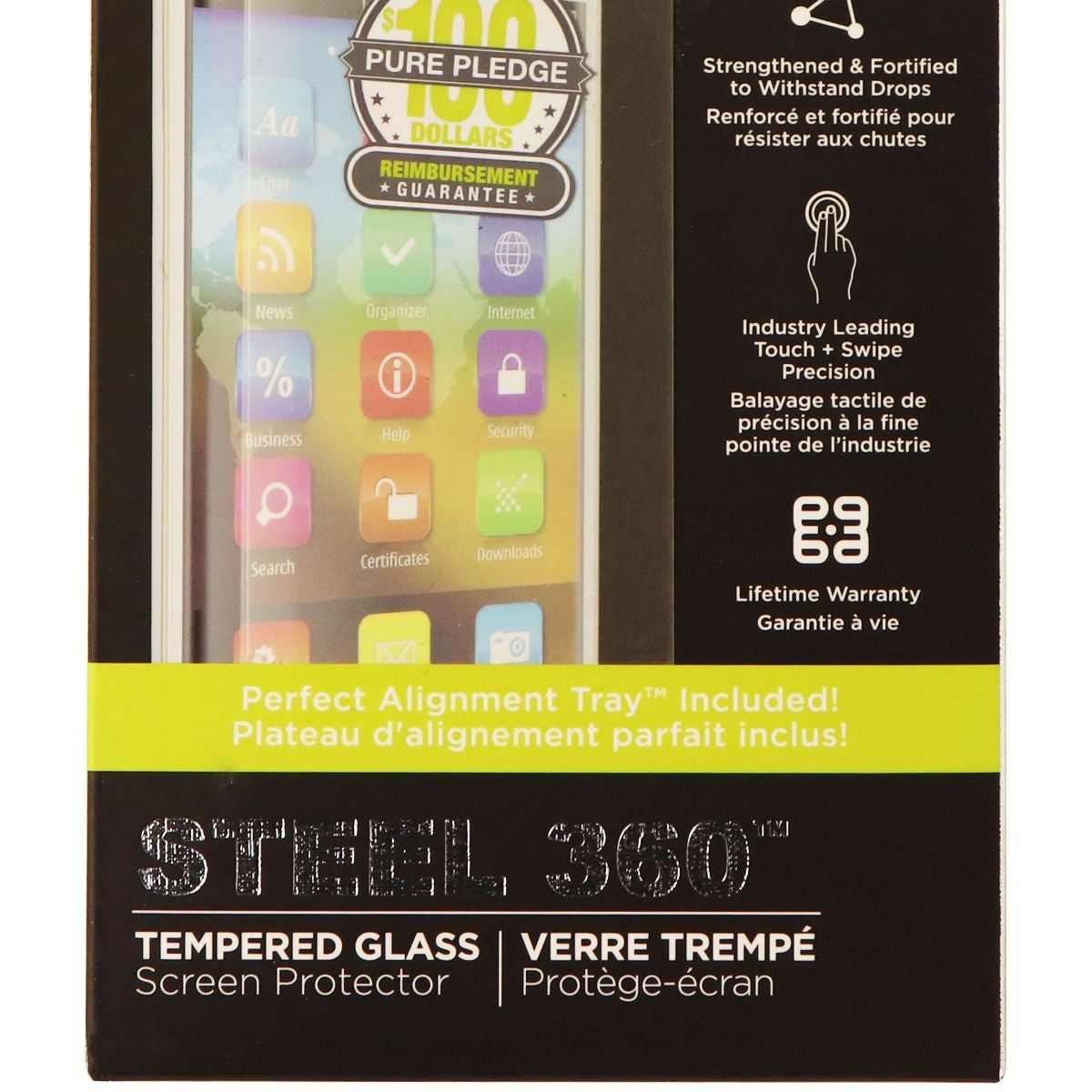 PureGear Steel 360 Tempered Glass Screen Protector for Samsung Galaxy S8 - Clear Cell Phone - Screen Protectors PureGear - Simple Cell Bulk Wholesale Pricing - USA Seller