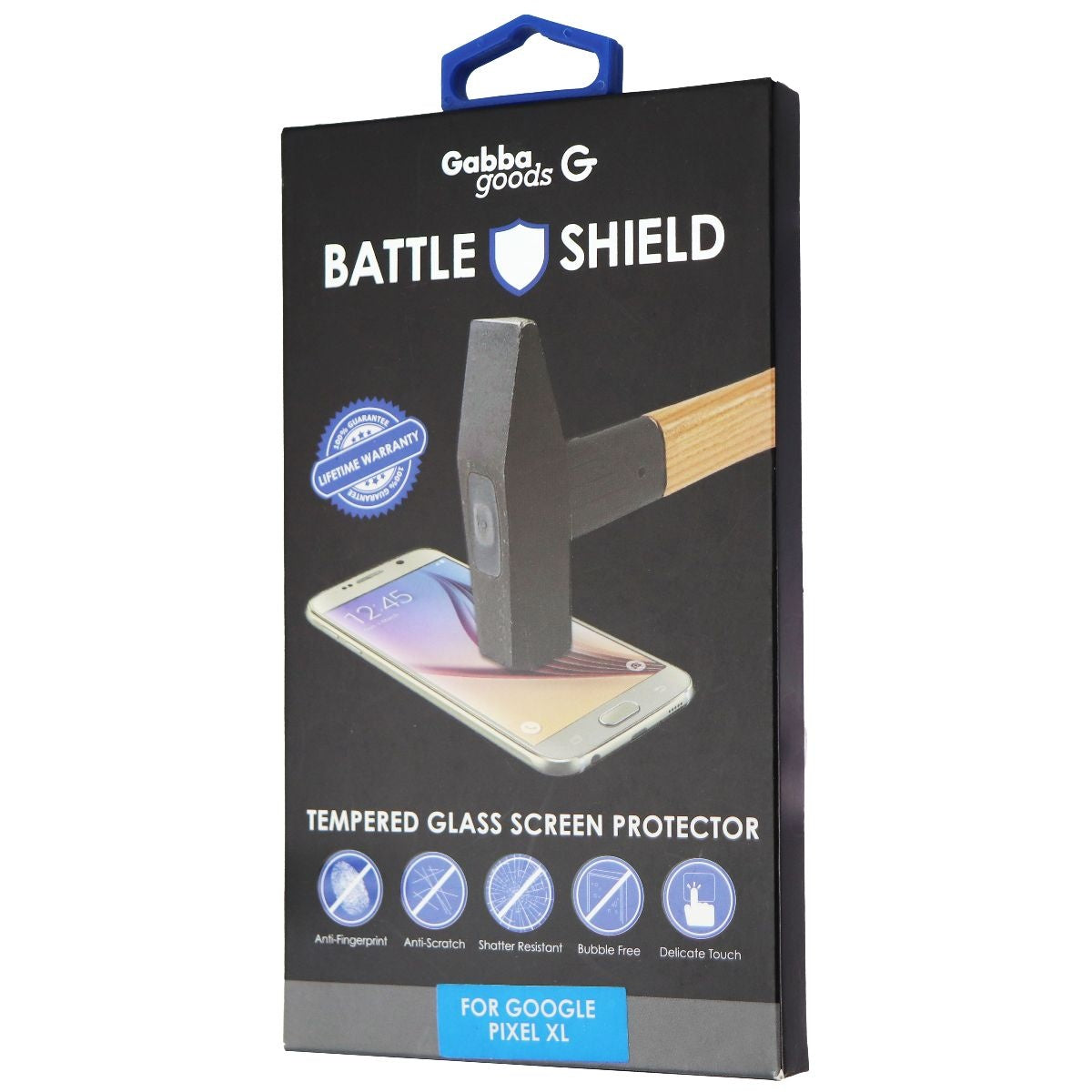Gabba Goods Battle Shield Tempered glass for Google Pixel XL (1st Gen) - Clear Cell Phone - Screen Protectors GabbaGoods - Simple Cell Bulk Wholesale Pricing - USA Seller