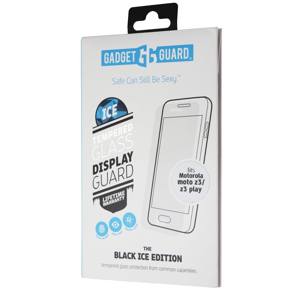 Gadget Guard Black Ice Tempered Glass for Motorola Moto Z3/Z3 Play - Clear Cell Phone - Cases, Covers & Skins Gadget Guard - Simple Cell Bulk Wholesale Pricing - USA Seller